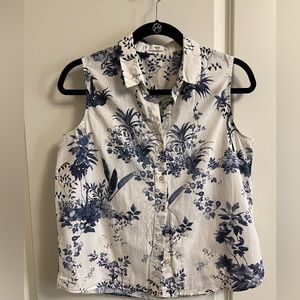 Mango sleeveless button up